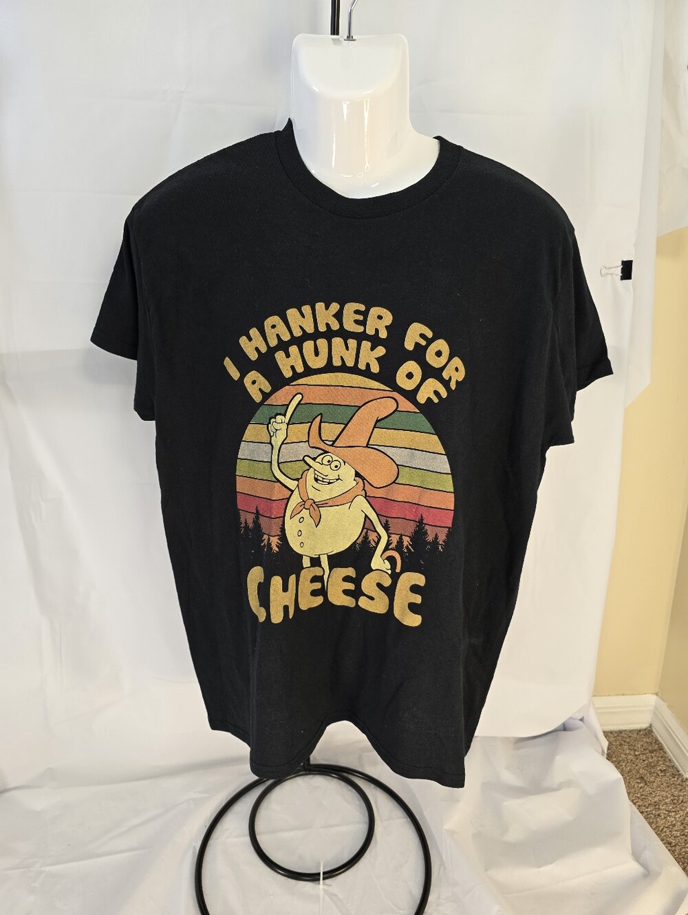 Vintage Time for Timer Hanker for a Hunk of Cheese T-Shirt Saturday Morning LG